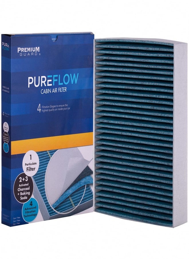 بريميوم جارد فلتر هواء المقصورة PureFlow PC4255X | يناسب سيارات بورش 911 (2017-2025)، 718 كايمان (2020-2025)، 718 بوكستر (2019-2025)، 718 سبايدر (2020-2025)، وبي إم دبليو 328i (2012-2016)، إعادة تدوير الهواء - Image 1